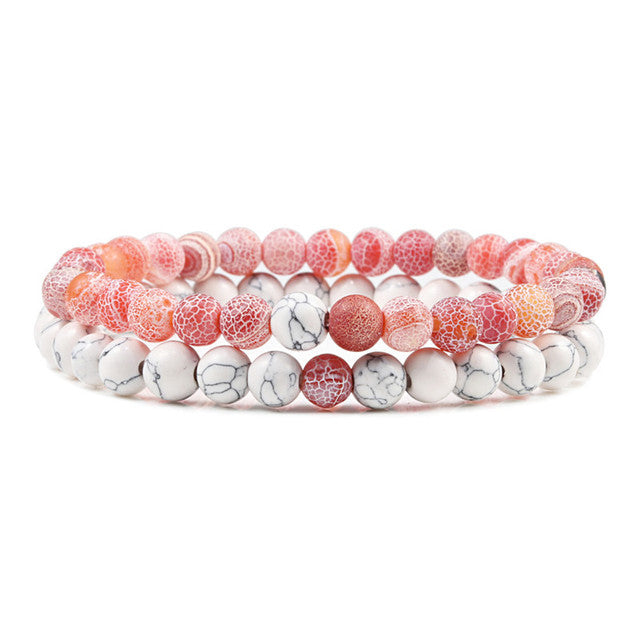 Armband aus natürlichem Lavastein