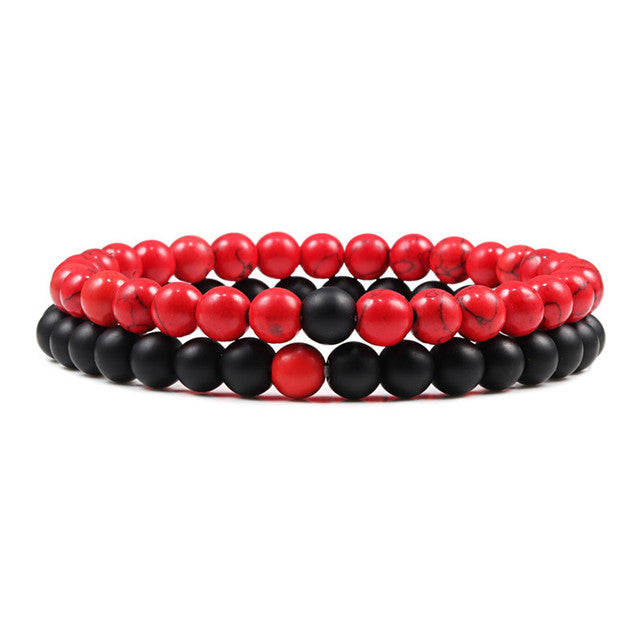 Armband aus natürlichem Lavastein
