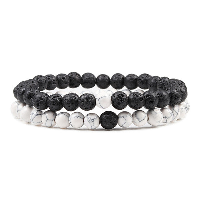 Armband aus natürlichem Lavastein