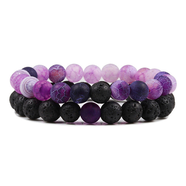Armband aus natürlichem Lavastein