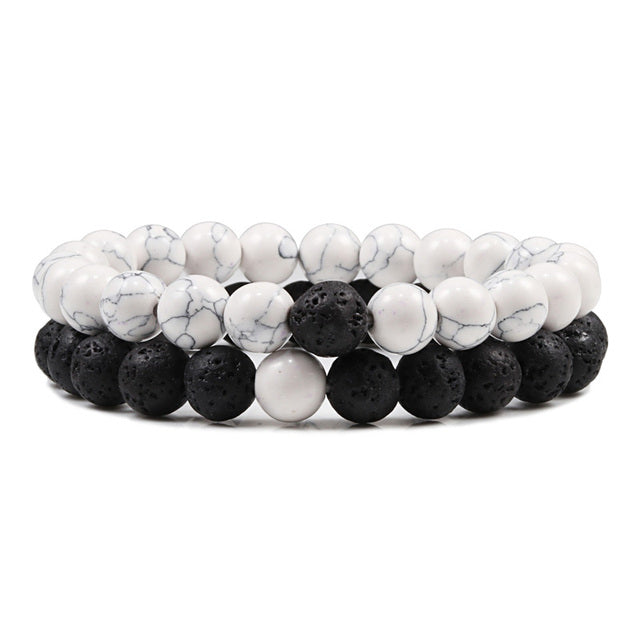 Armband aus natürlichem Lavastein