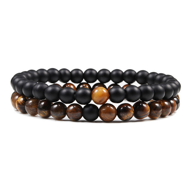 Armband aus natürlichem Lavastein