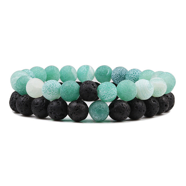 Armband aus natürlichem Lavastein