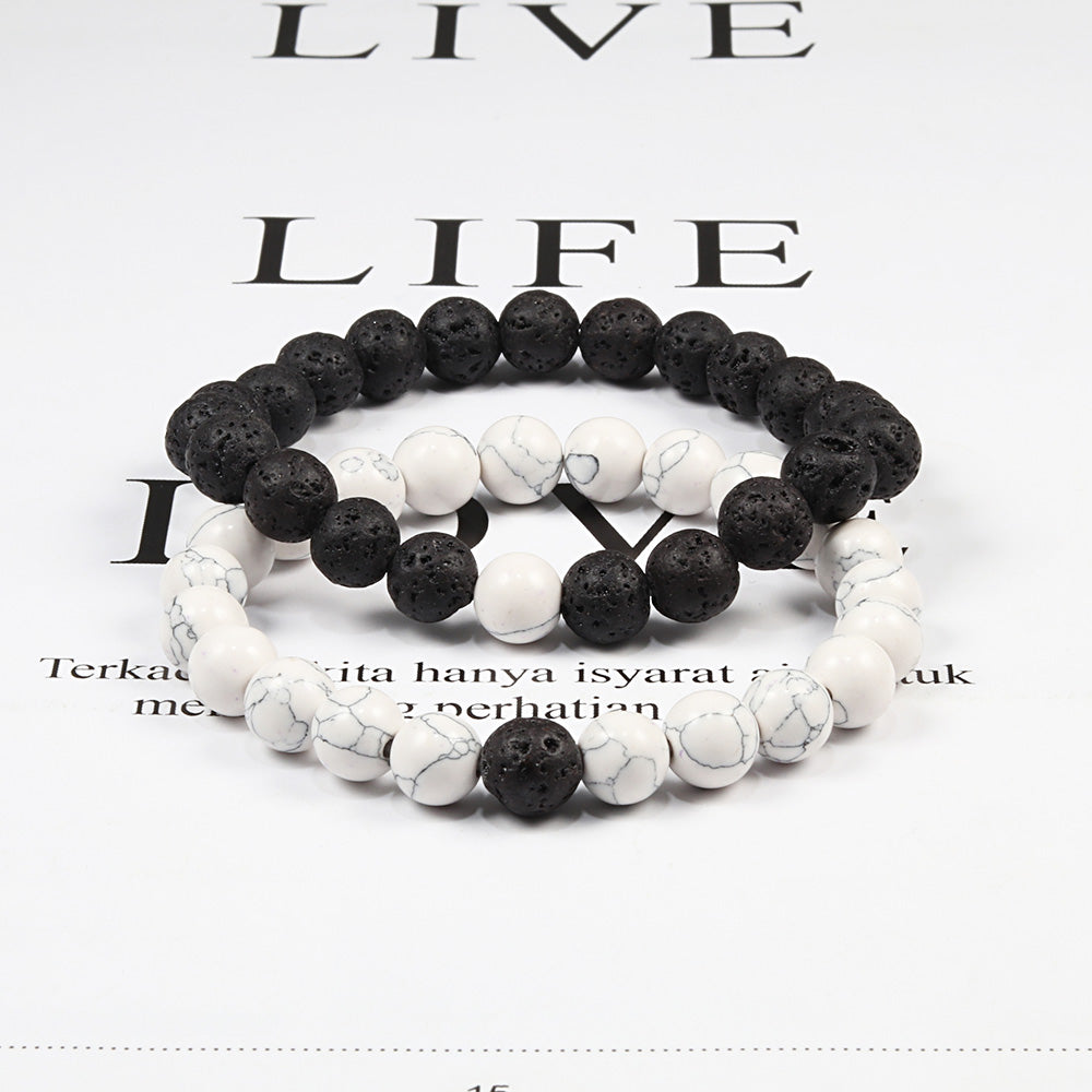 Armband aus natürlichem Lavastein