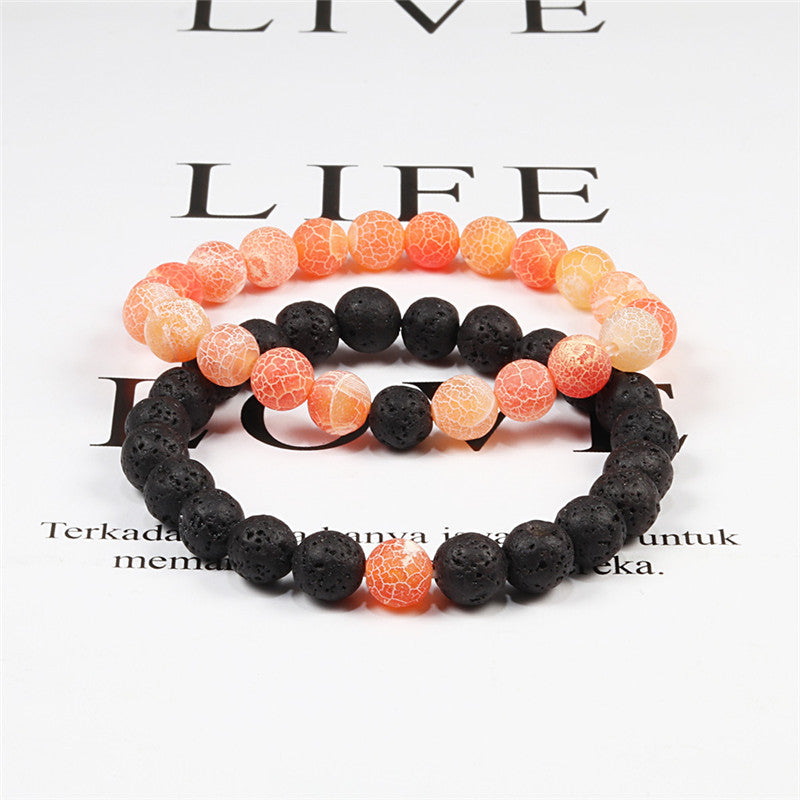 Armband aus natürlichem Lavastein