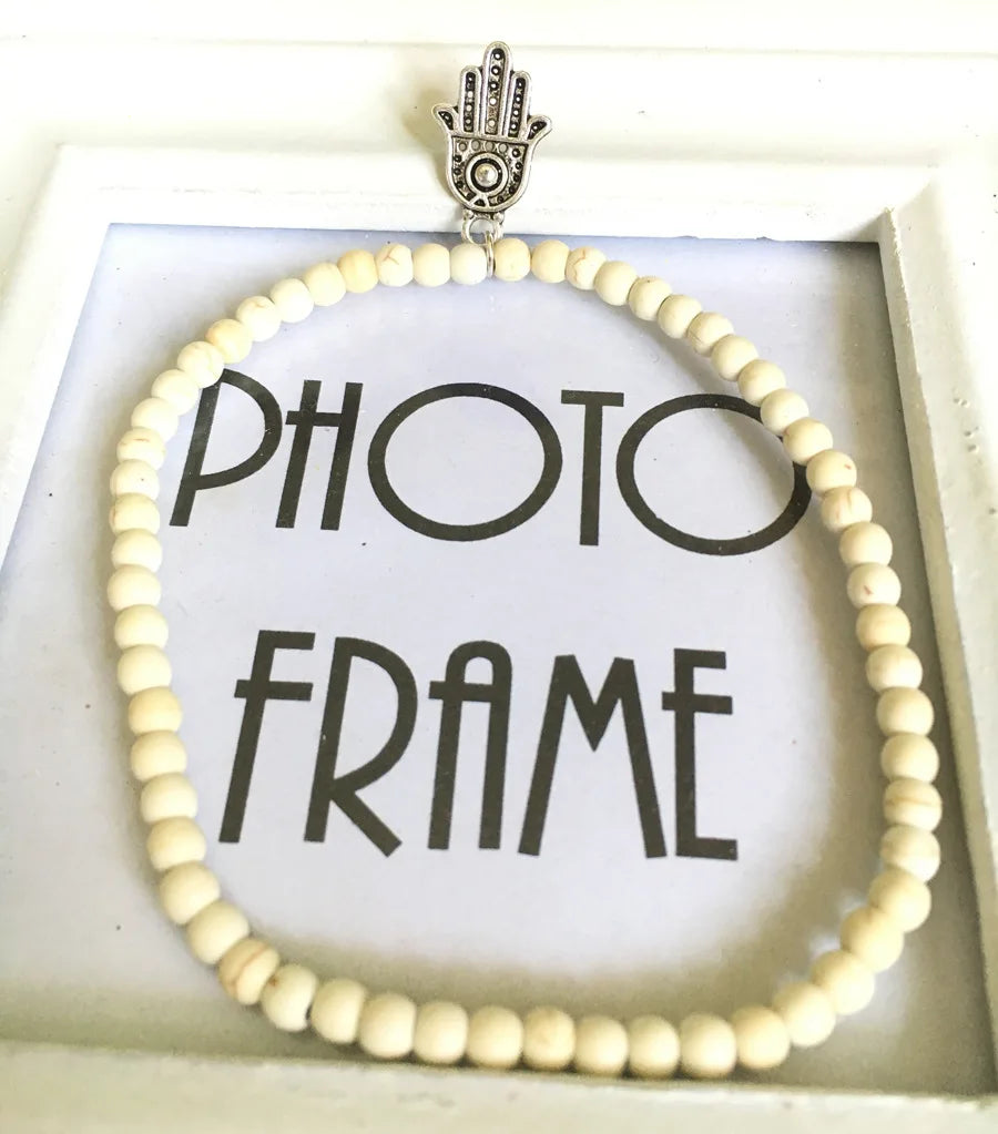 Blauer Perlenfußkettchen | Blaues Perlenfußkettchen für Frauen - Einfach und stilvoll