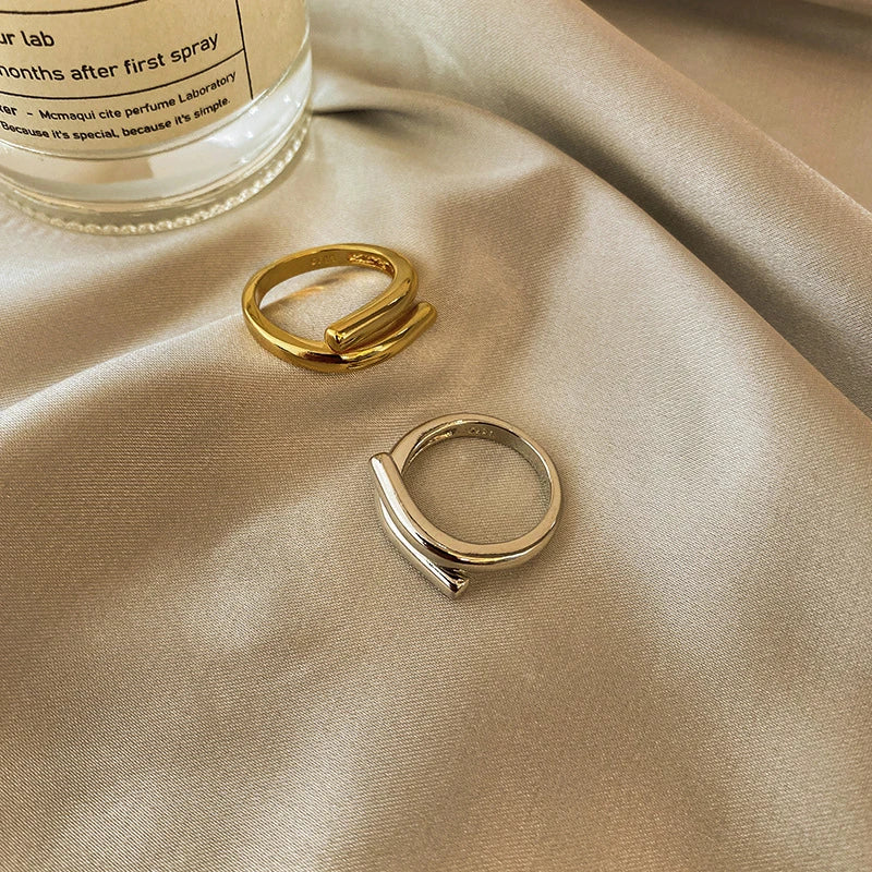 Kreative Edelstahl-Ring für Frauen - Vintage-Design, öffnbarer Ring für Verlobung, Schmuckgeschenk zum Geburtstag und Jubiläum