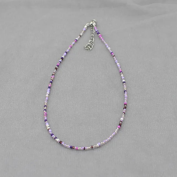 Böhmen Perlen Choker Halskette für Frauen - Farbenfroh und Einfach