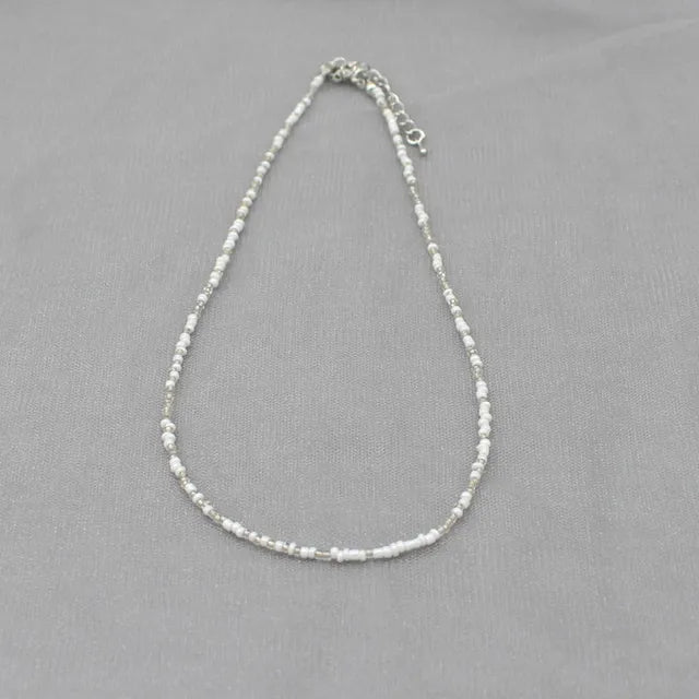 Böhmen Perlen Choker Halskette für Frauen - Farbenfroh und Einfach