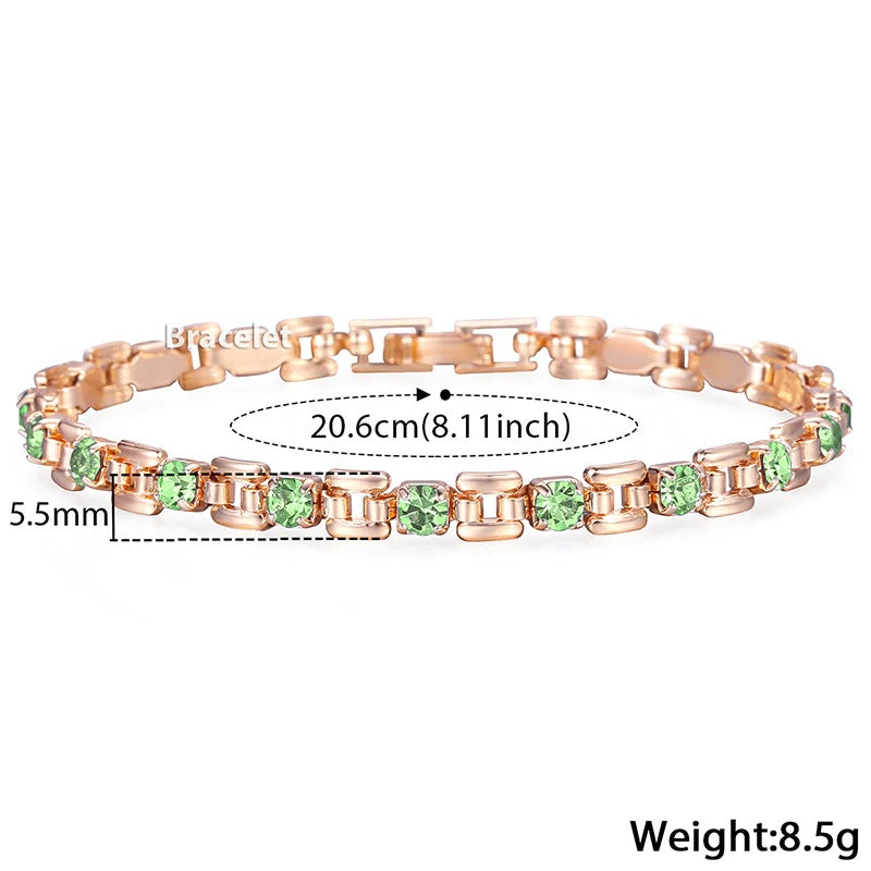 Einfaches Und Trendiger Strassarmband Geschmiert