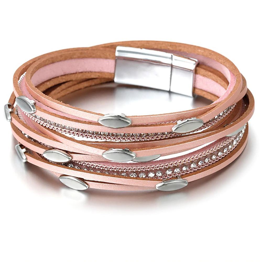 Slim Multi Layer Blattbrandarmbänder