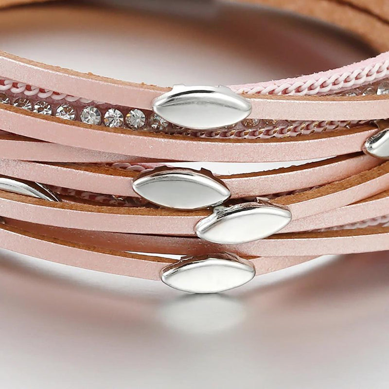 Slim Multi Layer Blattbrandarmbänder
