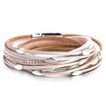 Slim Multi Layer Blattbrandarmbänder