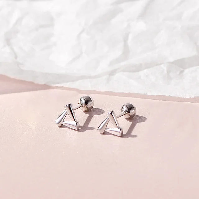 Silberplattierte Ballonhund Ohrringe für Frauen - Hypoallergene Flachrücken Ohrringe - Piercingschmuck