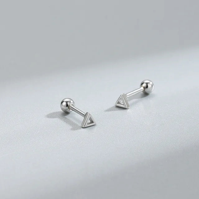 Silberplattierte Ballonhund Ohrringe für Frauen - Hypoallergene Flachrücken Ohrringe - Piercingschmuck