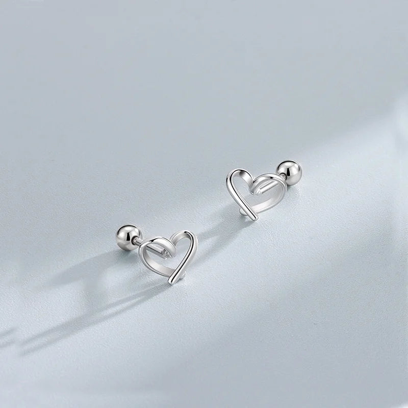 Silberplattierte Ballonhund Ohrringe für Frauen - Hypoallergene Flachrücken Ohrringe - Piercingschmuck