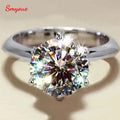 Echte Moissanit-Ringe für Frauen | Kostenloser Versand | 925 Silber Solitärring Moissanit