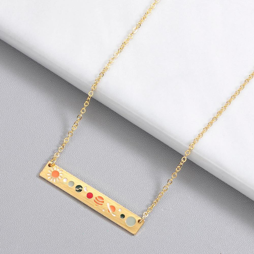 Solarsystem Stangenkette Und Armband