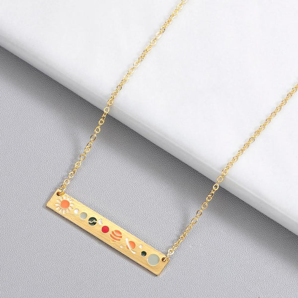 Solarsystem Stangenkette Und Armband