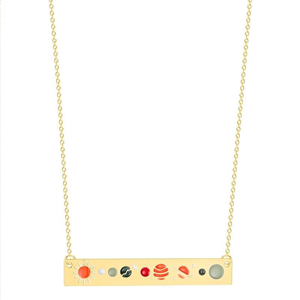 Solarsystem Stangenkette Und Armband