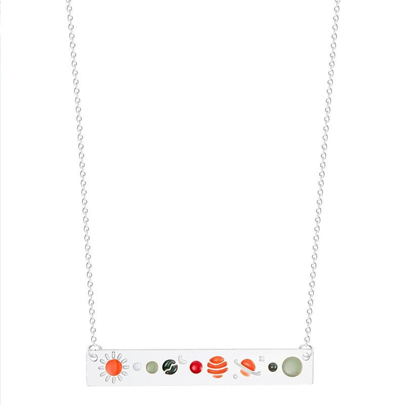 Solarsystem Stangenkette Und Armband