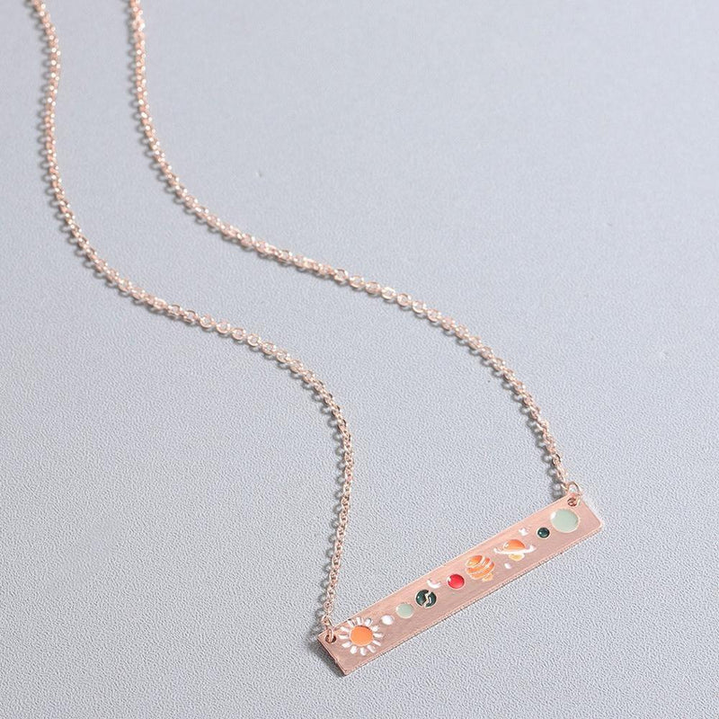 Solarsystem Stangenkette Und Armband