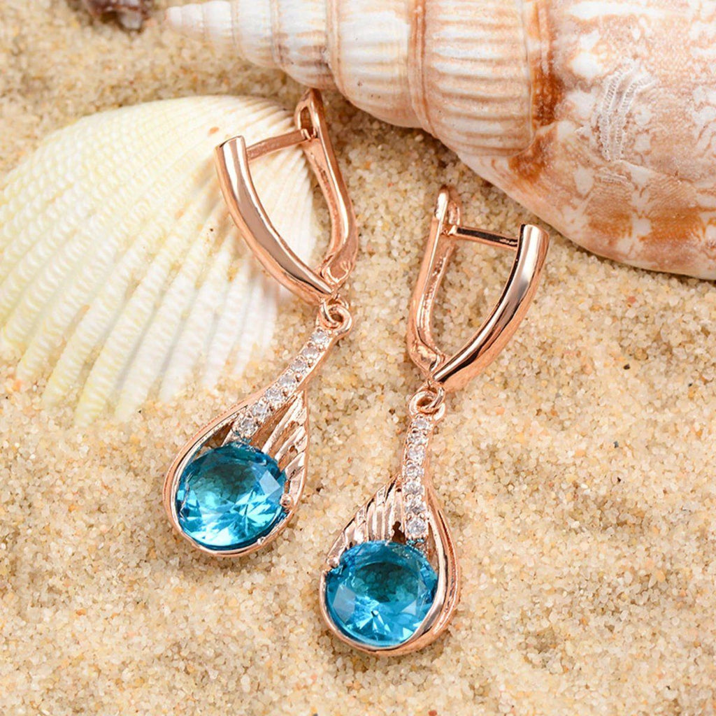 Sonderangebot Eleganter Tränenabfall Strassohrringe