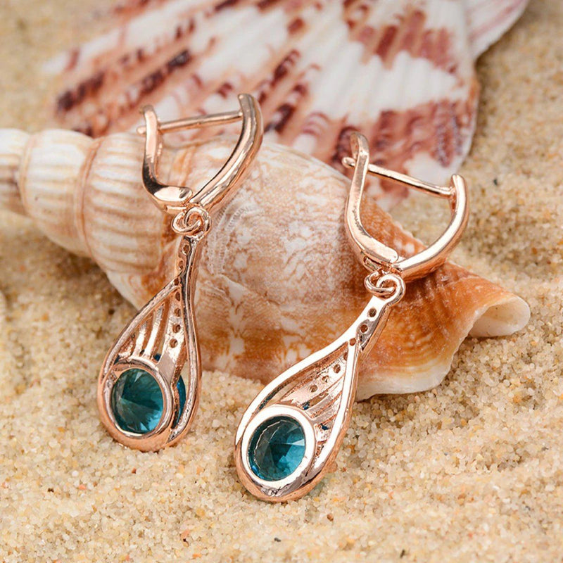 Sonderangebot Eleganter Tränenabfall Strassohrringe