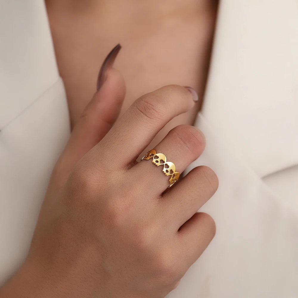 Gothic Edelstahlringe für Damen | Edelstahlschmuck für Frauen