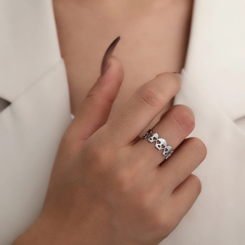 Gothic Edelstahlringe für Damen | Edelstahlschmuck für Frauen