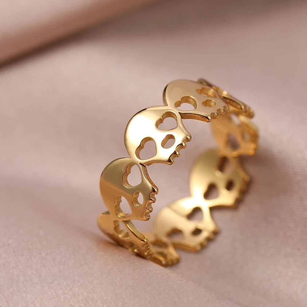 Gothic Edelstahlringe für Damen | Edelstahlschmuck für Frauen