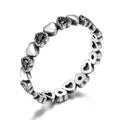 Sterling Silber Be Caceweled Hearts Ring