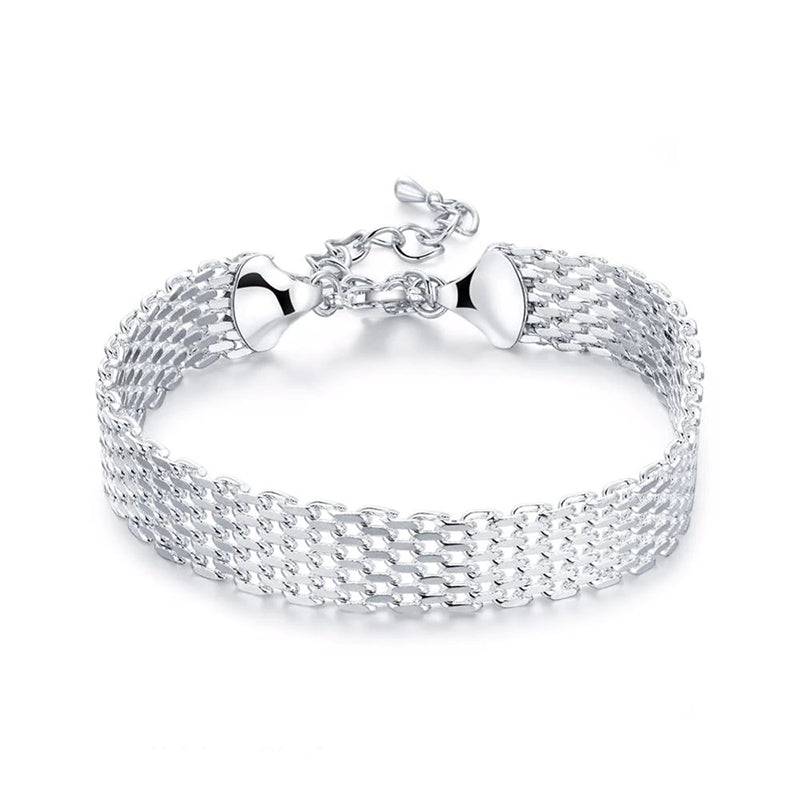 Sterling Silber Geflochtenes Armband