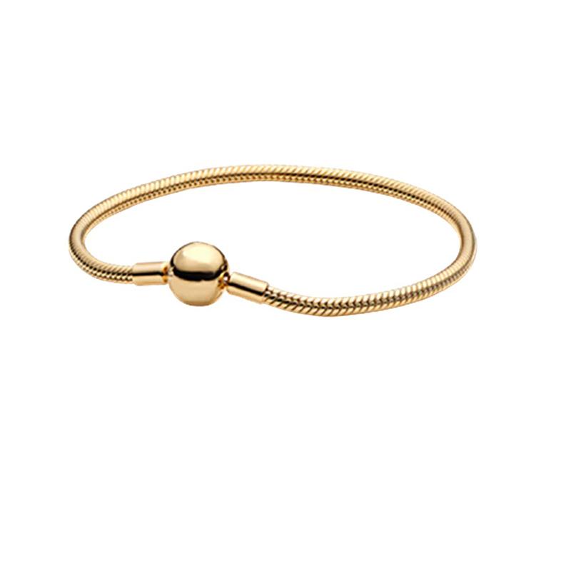 Sterling Silber Schlangenkette Mit Perlenzauber Armband