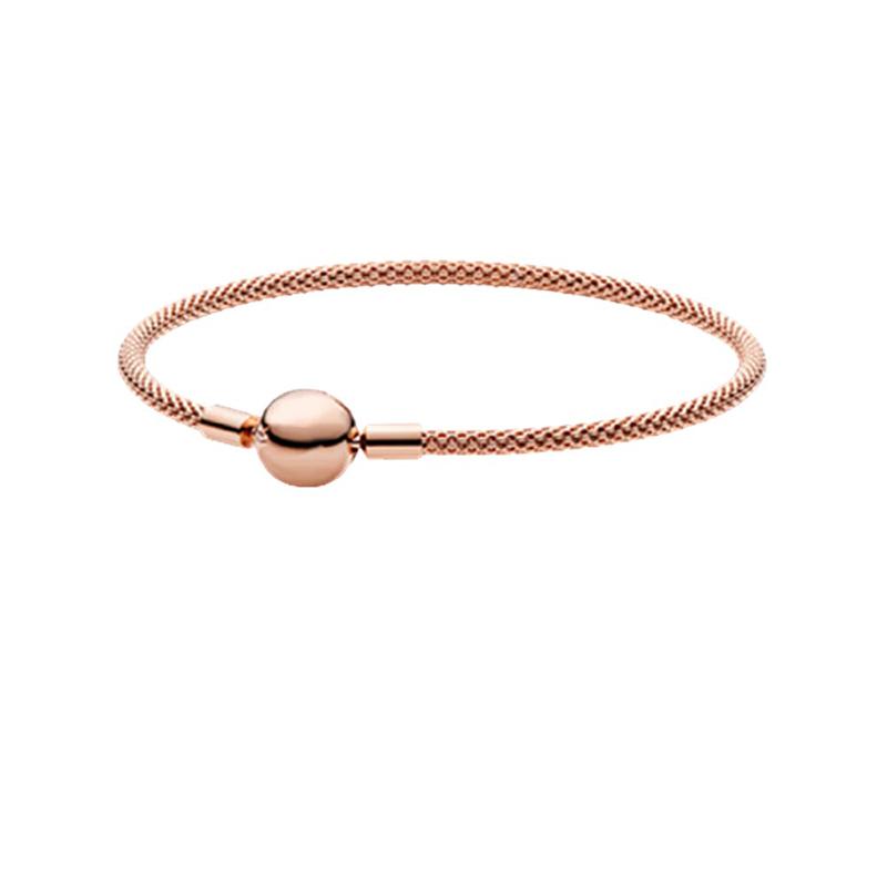Sterling Silber Schlangenkette Mit Perlenzauber Armband