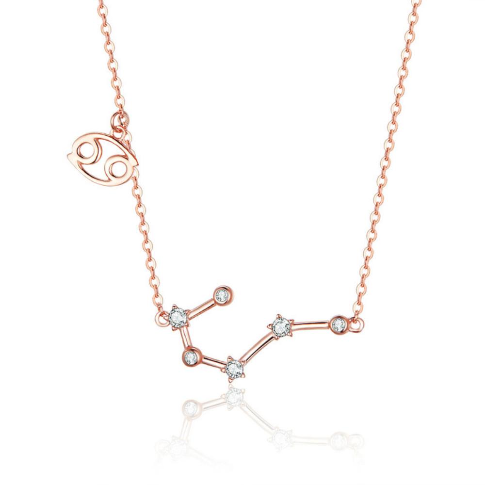 Sterlingsilber Zodiac Constellation Halskette