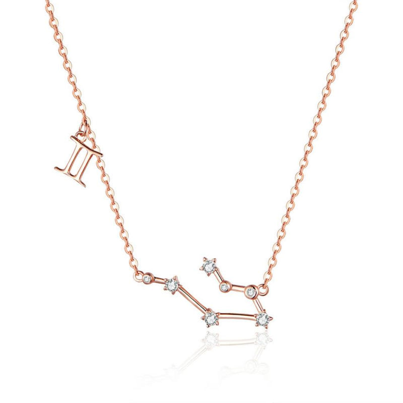 Sterlingsilber Zodiac Constellation Halskette
