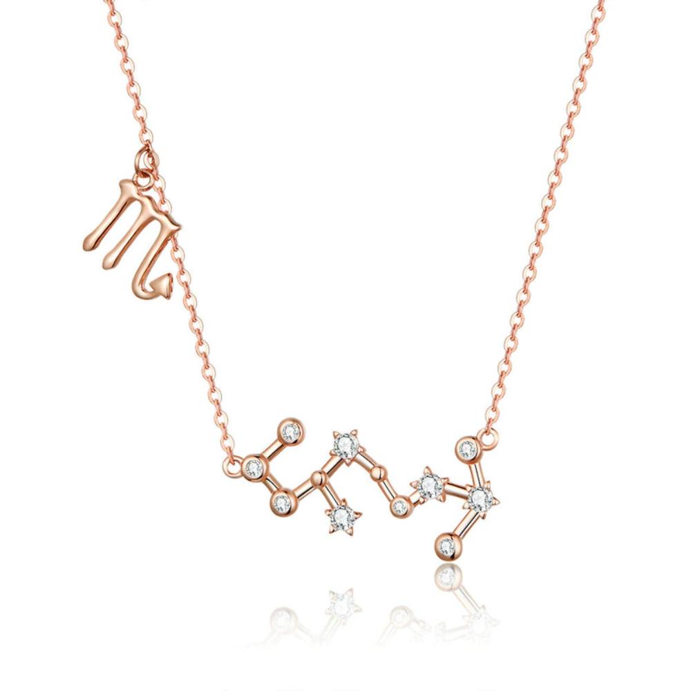 Sterlingsilber Zodiac Constellation Halskette
