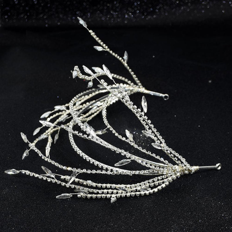 Streikende Vintage Tiaras Mit Perlen Und Strasssteinen
