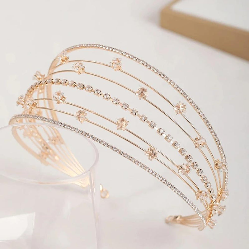 Streikende Vintage Tiaras Mit Perlen Und Strasssteinen