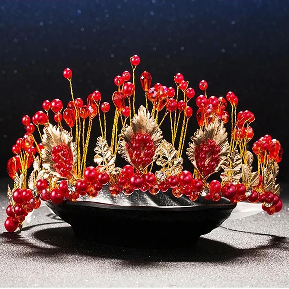 Streikende Vintage Tiaras Mit Perlen Und Strasssteinen