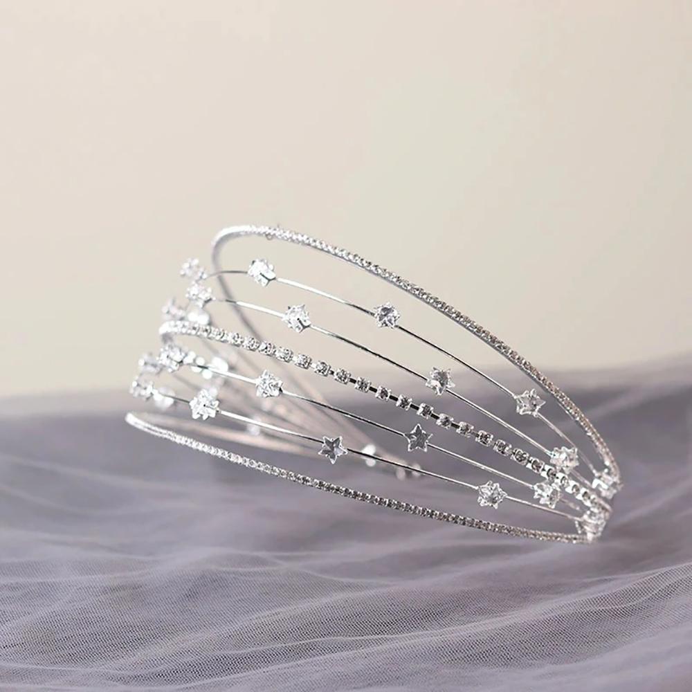 Streikende Vintage Tiaras Mit Perlen Und Strasssteinen