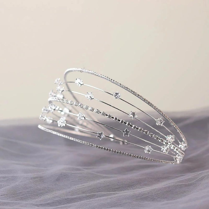 Streikende Vintage Tiaras Mit Perlen Und Strasssteinen