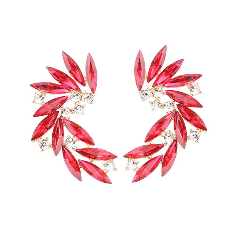 Atemberaubender Farbenfroher Flügelstallohrring