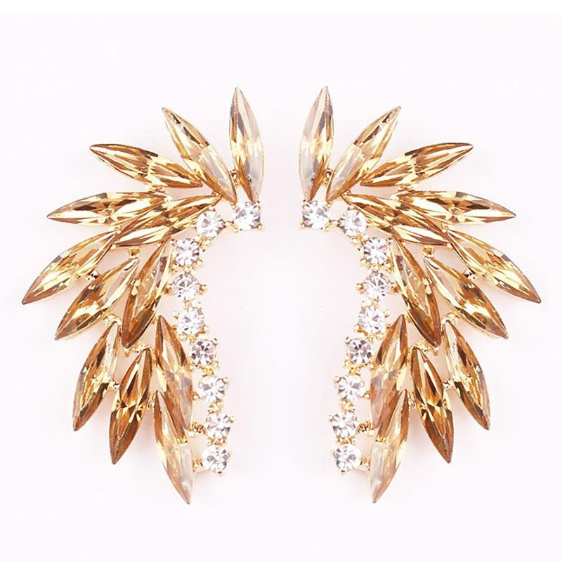 Atemberaubender Farbenfroher Flügelstallohrring