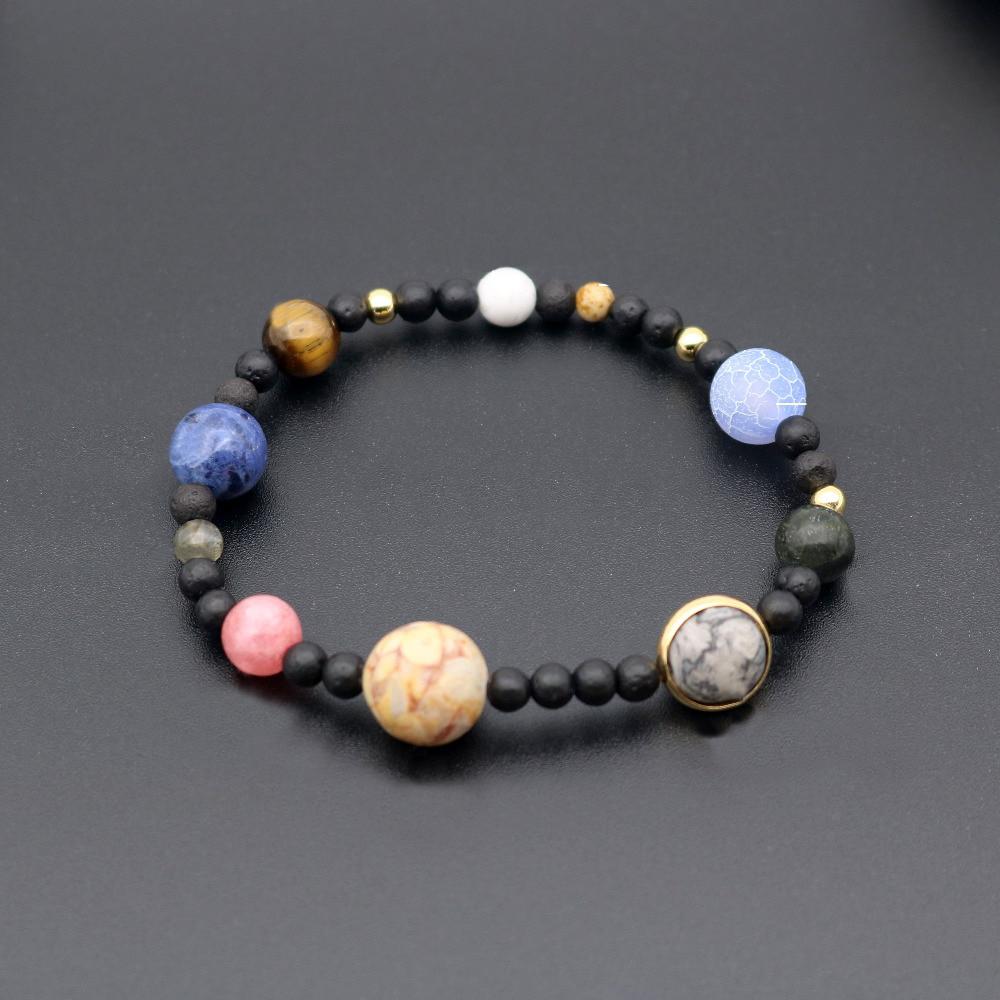 Atemberaubende Neun Planeten Einzigartige Perlenarmbänder