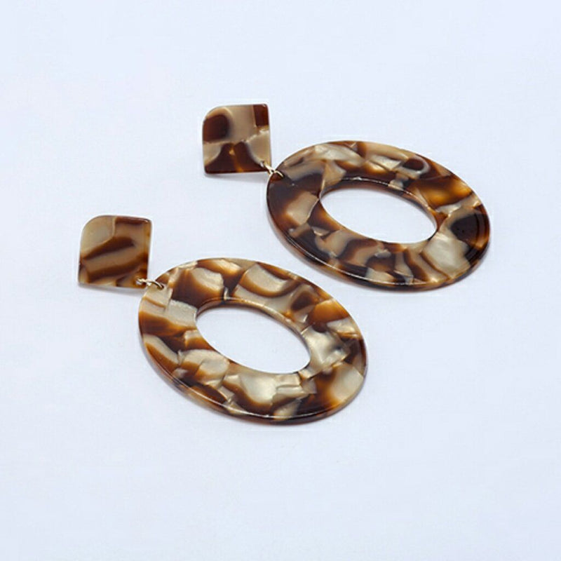 Atemberaubende Ovale Geometrische Ohrringe