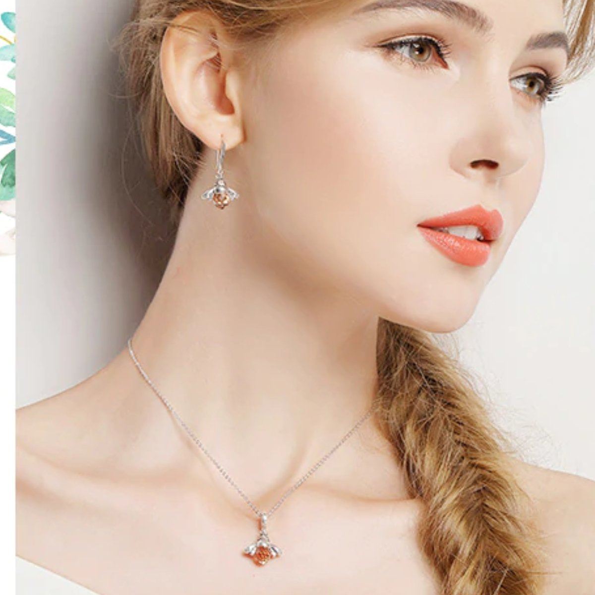 Atemberaubender Und Eleganter Bienenkette Anhänger