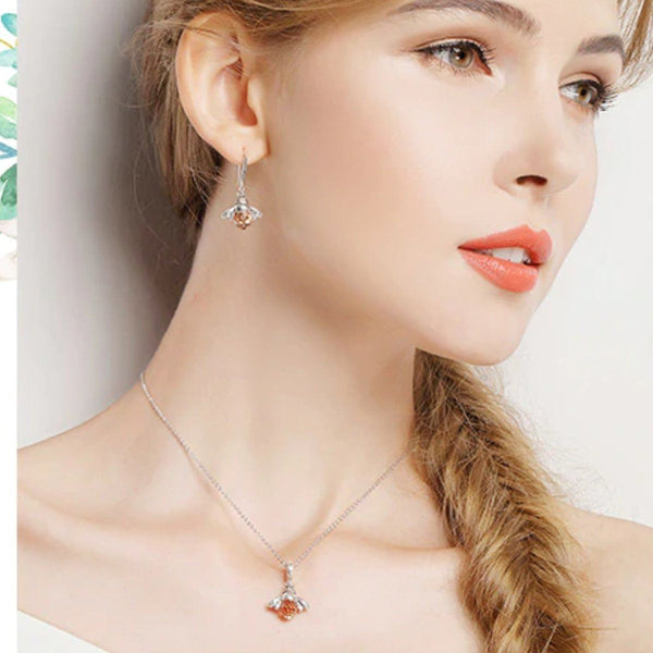 Atemberaubender Und Eleganter Bienenkette Anhänger