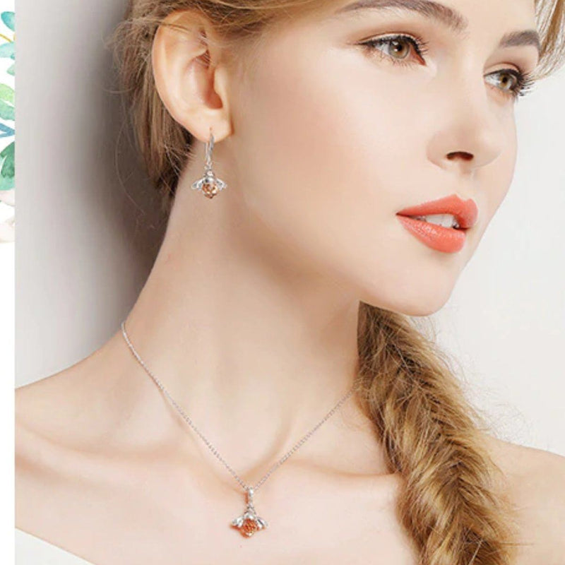 Atemberaubender Und Eleganter Bienenkette Anhänger